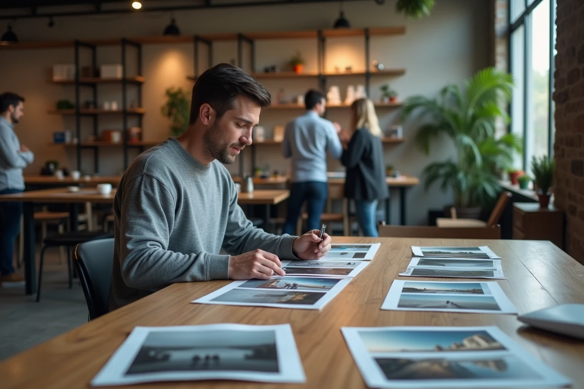 Photographe formé aux Gobelins travaillant dans un studio créatif international avec des planches contact